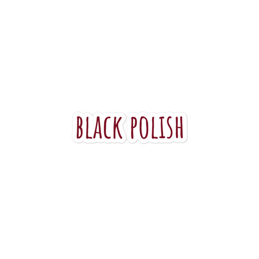 black polish sticker